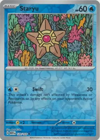 Staryu 151 120/165 Common Reverse Holo