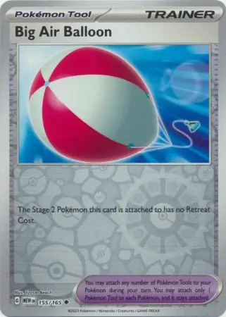 Big Air Balloon 151 155/165 Uncommon Reverse Holo