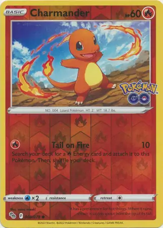 008/078 Charmander PGO Common Reverse Holo