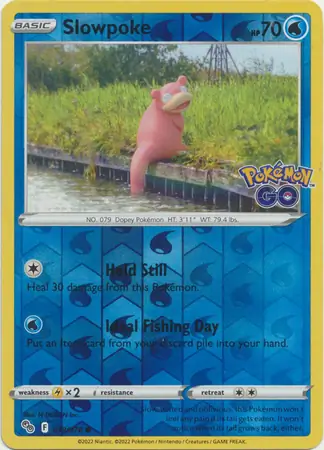 Slowpoke Pokémon GO 019/078 Common Reverse Holo