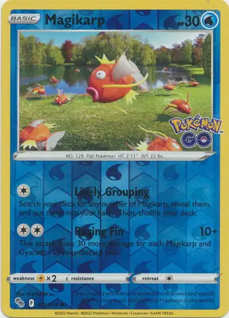 Magikarp Pokémon GO 021/078 Common Reverse Holo