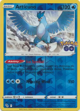 024/078 Articuno PGO Rare Holo Reverse Holo