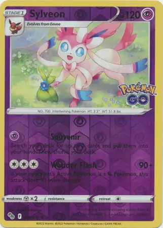 035/078 Sylveon PGO Rare Holo Reverse Holo