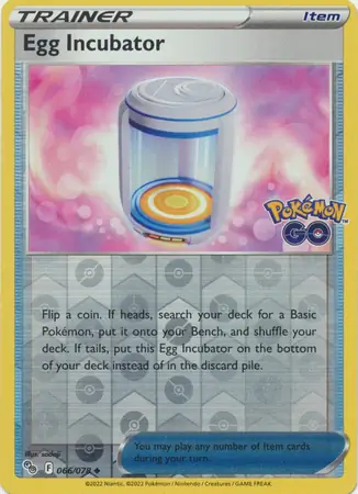 Egg Incubator Pokémon GO 066/078 Uncommon Reverse Holo
