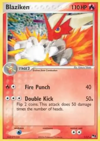 Blaziken POP Series 1 1/17 Rare