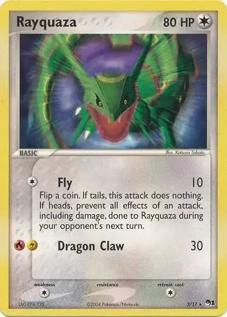 Rayquaza POP Series 1 3/17 Rare