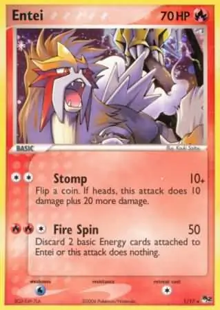 Entei POP Series 2 1/17 Rare