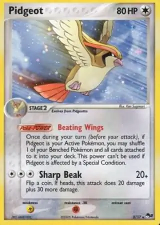 Pidgeot POP Series 2 2/17 Rare