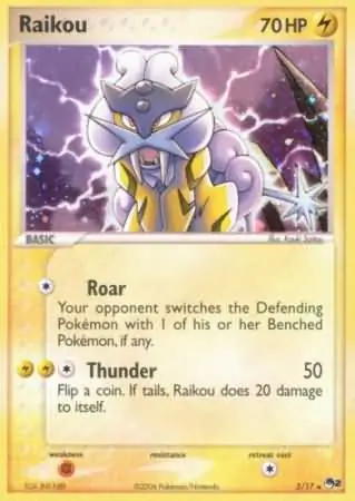 Raikou POP Series 2 3/17 Rare