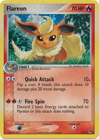 Flareon POP Series 3 2/17 Rare