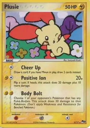 Plusle POP Series 3 5/17 Rare