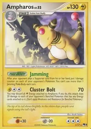 Ampharos POP Series 7 1/17 Rare