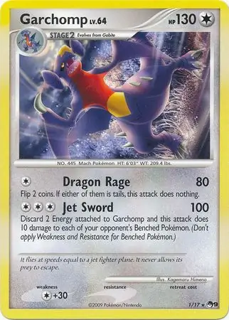 Garchomp POP Series 9 1/17 Rare