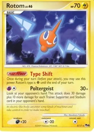 Rotom POP Series 9 5/17 Rare