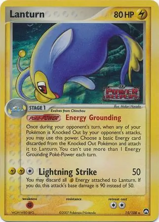 15/108 Lanturn PK Rare Reverse Holo