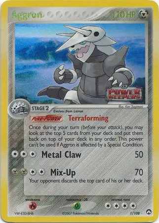 1/108 Aggron PK Rare Holo Reverse Holo