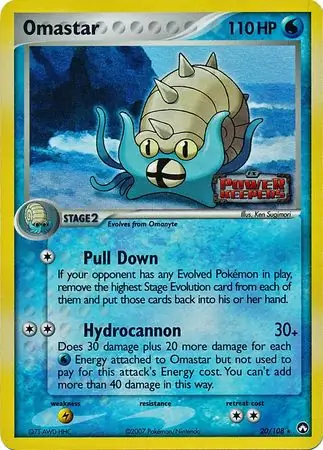 20/108 Omastar PK Rare Reverse Holo