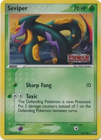 Seviper Power Keepers 23/108 Rare Reverse Holo