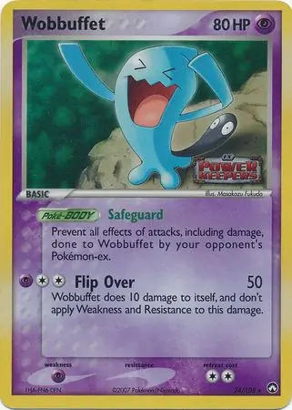 24/108 Wobbuffet PK Rare Reverse Holo