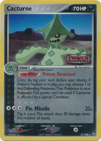 27/108 Cacturne PK Uncommon Reverse Holo