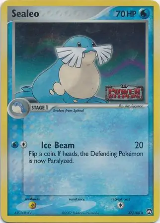 37/108 Sealeo PK Uncommon Reverse Holo