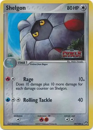 Shelgon Power Keepers 39/108 Uncommon Reverse Holo