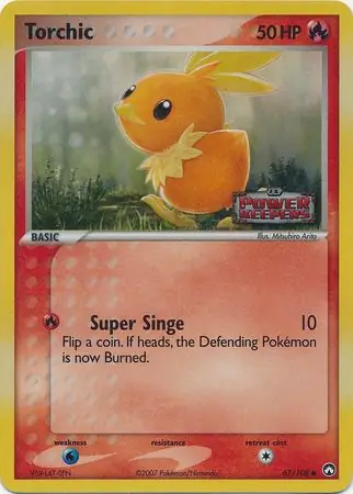 Torchic Power Keepers 67/108 Common Reverse Holo