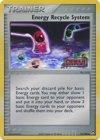 73/108 Energy Recycle System PK Uncommon Reverse Holo