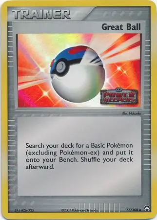 77/108 Great Ball PK Uncommon Reverse Holo