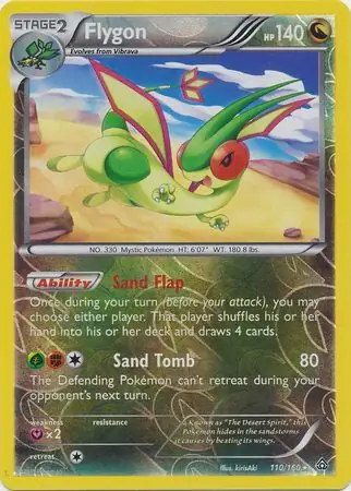 110/160 Flygon PRC Rare Holo Reverse Holo