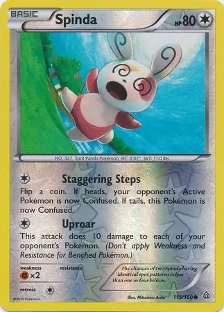 115/160 Spinda PRC Common Reverse Holo