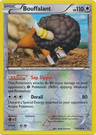 119/160 Bouffalant PRC Uncommon Reverse Holo