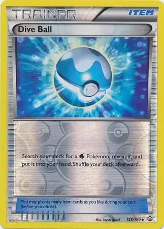 125/160 Dive Ball PRC Uncommon Reverse Holo