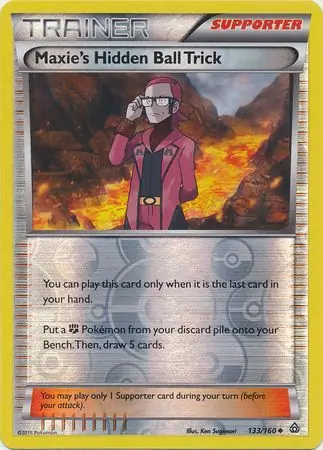 133/160 Maxie's Hidden Ball Trick PRC Uncommon Reverse Holo