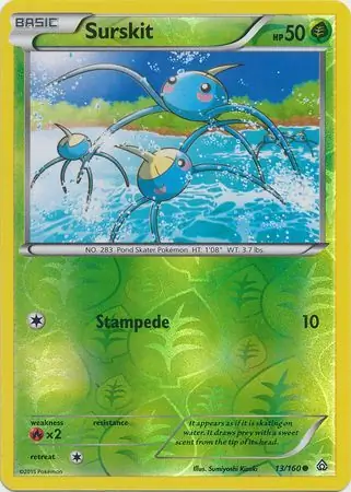 13/160 Surskit PRC Common Reverse Holo