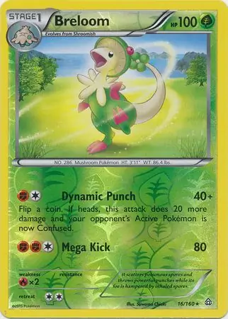 16/160 Breloom PRC Rare Reverse Holo