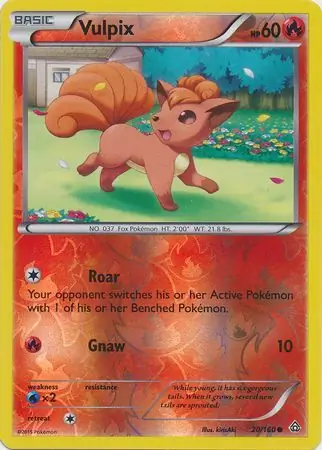 20/160 Vulpix PRC Common Reverse Holo