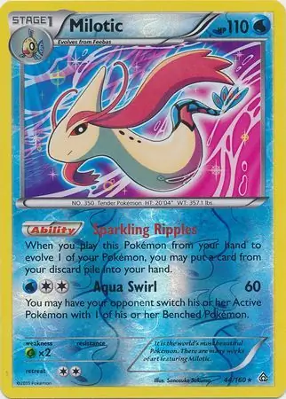 44/160 Milotic PRC Rare Holo Reverse Holo