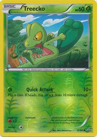 6/160 Treecko PRC Common Reverse Holo