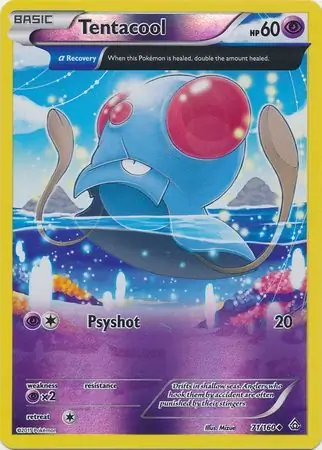 71/160 Tentacool PRC Uncommon Reverse Holo
