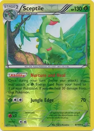 8/160 Sceptile PRC Rare Reverse Holo