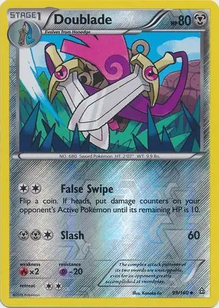 99/160 Doublade PRC Uncommon Reverse Holo
