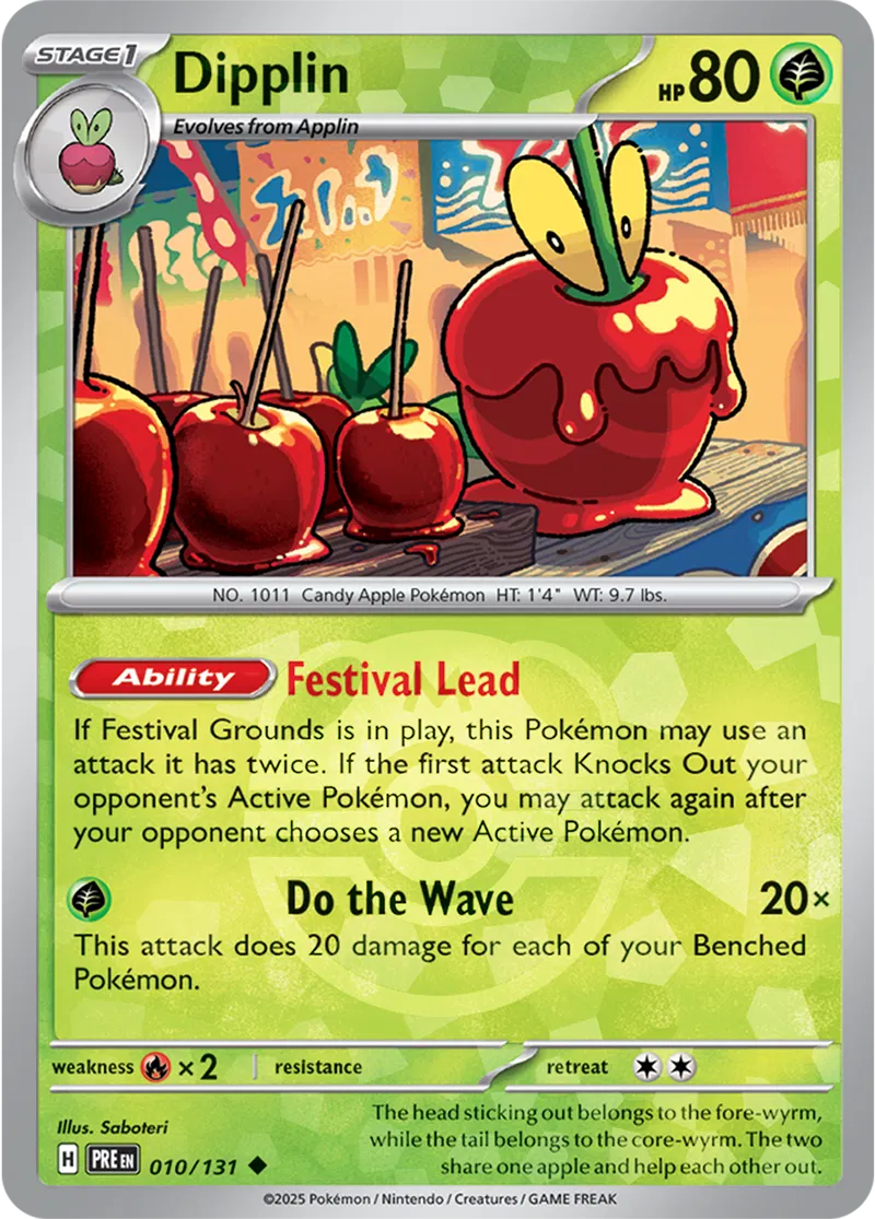 Dipplin Prismatic Evolutions 010/131 Uncommon Master ball Holo