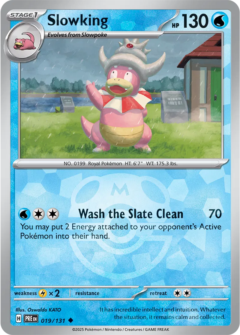 Slowking Prismatic Evolutions 019/131 Uncommon Master ball Holo