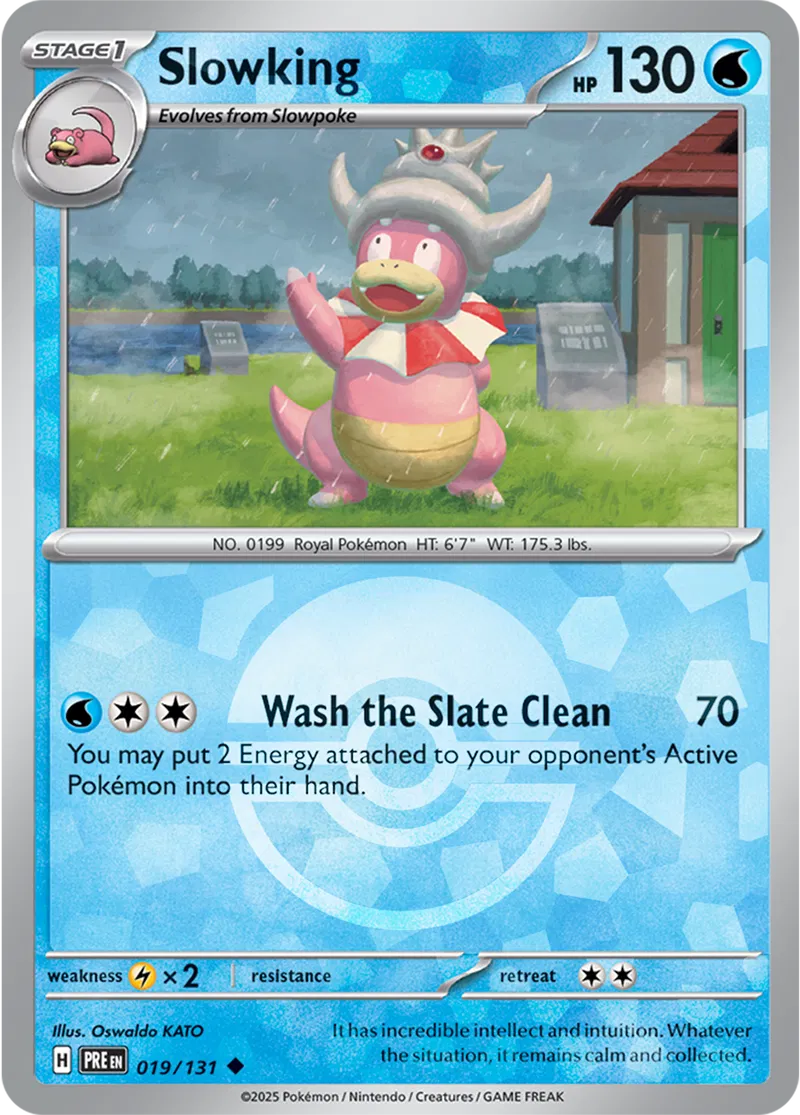 Slowking Prismatic Evolutions 019/131 Uncommon Poke Ball Holo