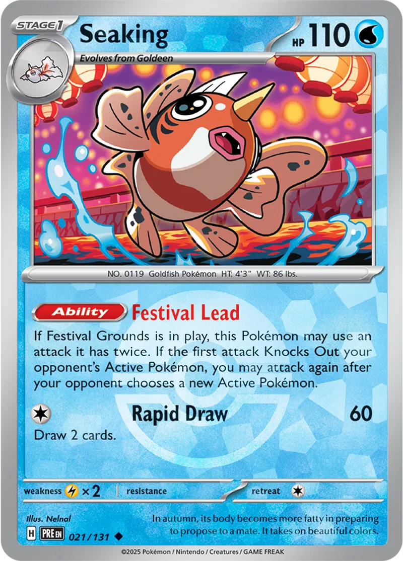 Seaking Prismatic Evolutions 021/131 Uncommon Poke Ball Holo