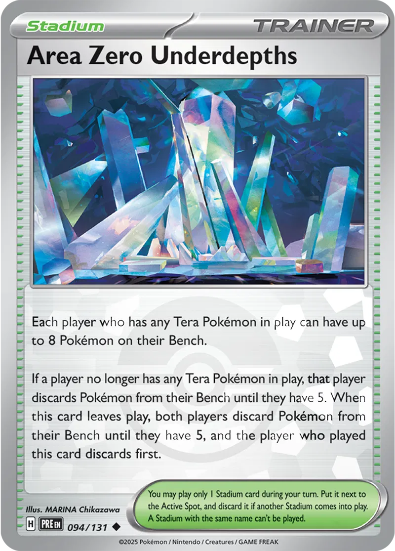 Area Zero Underdepths Prismatic Evolutions 094/131 Uncommon Poke Ball Holo
