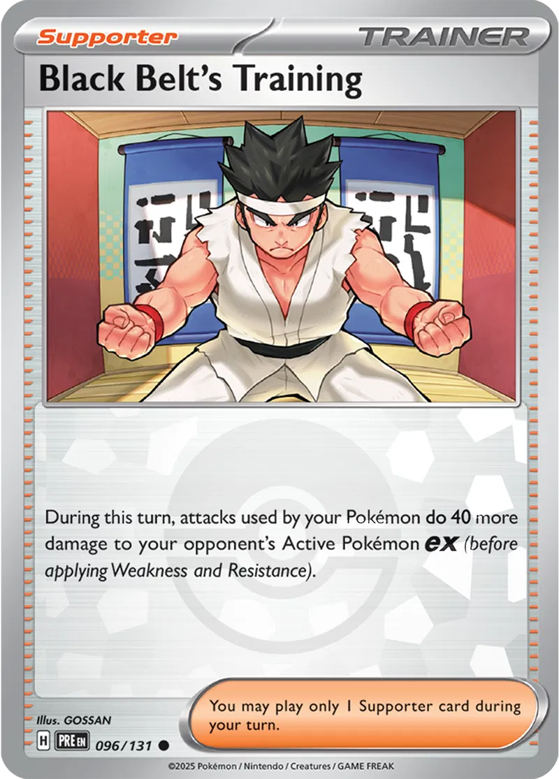 Black Belt's Training Prismatic Evolutions 096/131 Common Poke Ball Holo