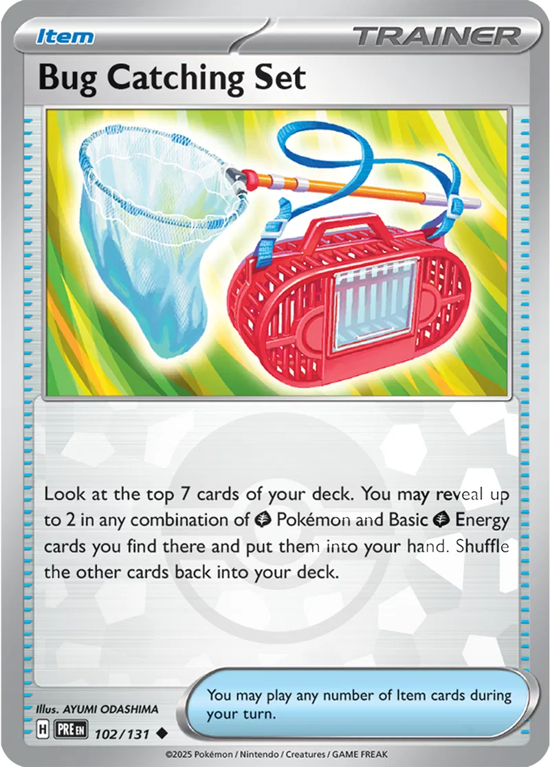 Bug Catching Set Prismatic Evolutions 102/131 Uncommon Poke Ball Holo