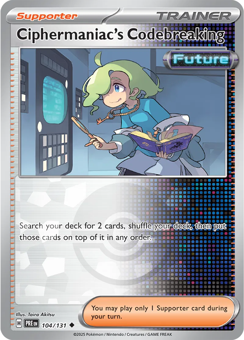 Ciphermaniac's Codebreaking Prismatic Evolutions 104/131 Uncommon Poke Ball Holo